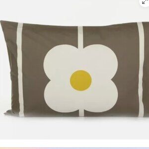 ORLA KIELY COMBED COTTON GIANT ABACUS PRINT MUSHROOM SHAMS PILLOWCASES PAIR, NEW